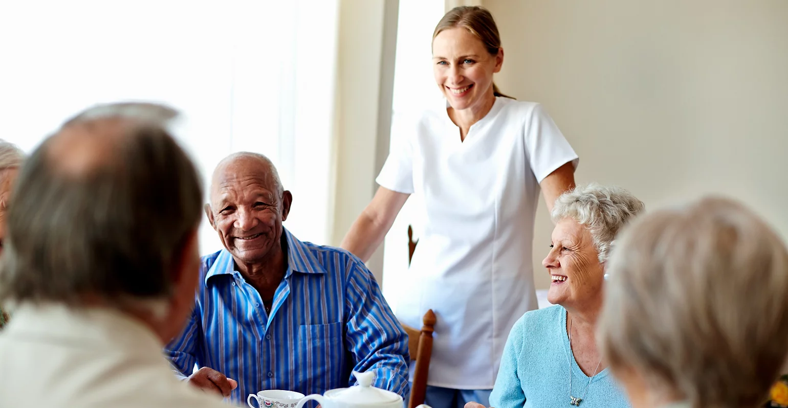 Resident common area at Scottish Pines Rehabilitation & Nursing Center