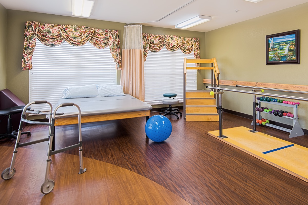 Therapy room at Scottish Pines Rehabilitation & Nursing Center